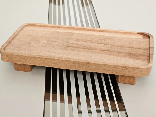 22x11cm, Ayaklı, Ahşap Dekoratif, Mutfak Düzenleyici, Yağdalık, Baharatlık, Sosluk Altı, Dikdörtgen