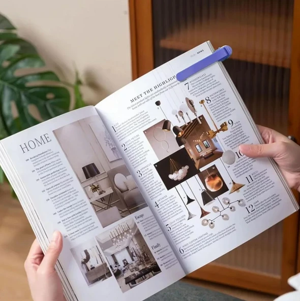 Kitap Okuma Ayracı Silikon, Yeşil, 1 Adet, - Resim 5