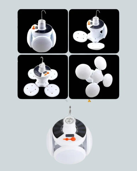 IPX4 Suya Dayanıklı, Katlanabilir LED Kamp Lambası ve Acil Durum Işığı - 2