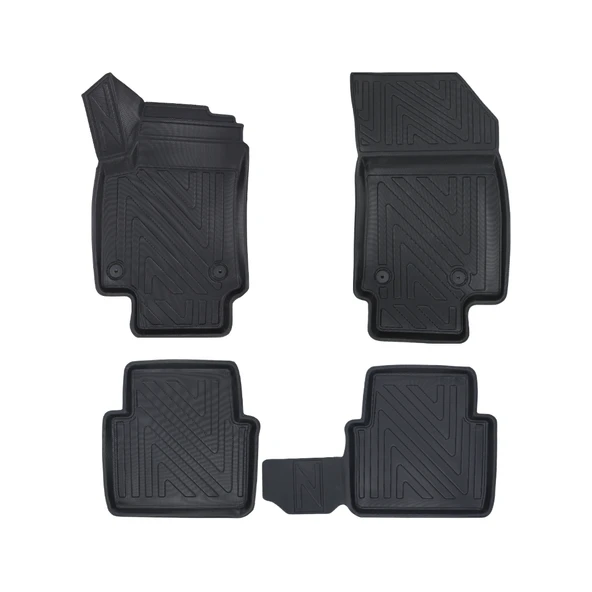 Guartly Cıtroen C3 Aircross 2017 ve Sonrası Uyumlu Araca Özel Premium 4d Havuzlu Paspas Takımı