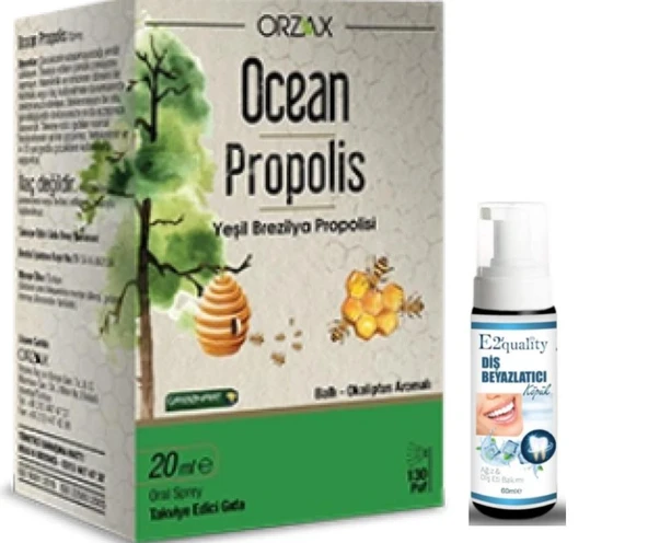Orzax Ocean Propolis Sprey 20 ml - Diş Beyazlatıcı Köpük Hediye ürün görseli 1