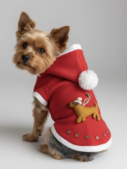 Buddy Kapşonlu Yılbaşı Köpek Sweatshirt Noel - 4