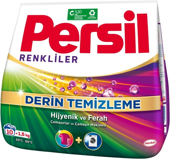 Persil Toz Çamaşır Deterjanı 1,5 kg 10 Yıkama Renkli, Renkliler 1.5kg ürün görseli 1