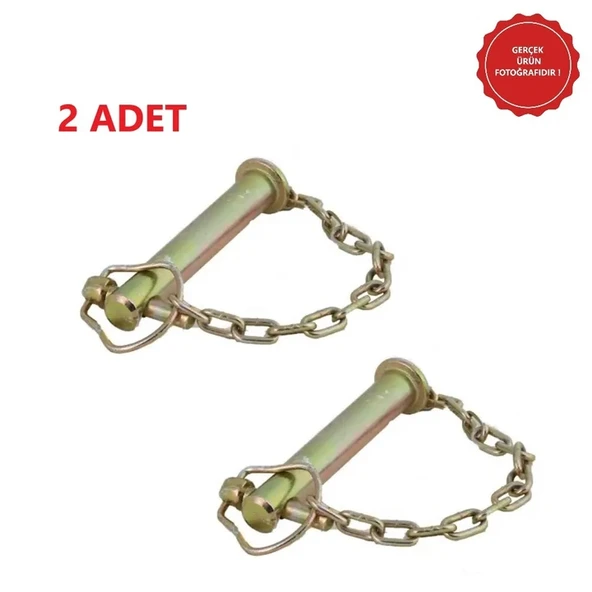 Zincirli Hidrolik Ortakol Pimi 13 cm-19 mm-2 Adet ürün görseli