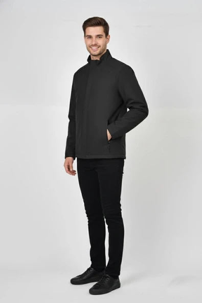 Erkek Hakim Yaka İçi Polarlı Spor Mont 99546 BGL-ST04879 - Resim 5