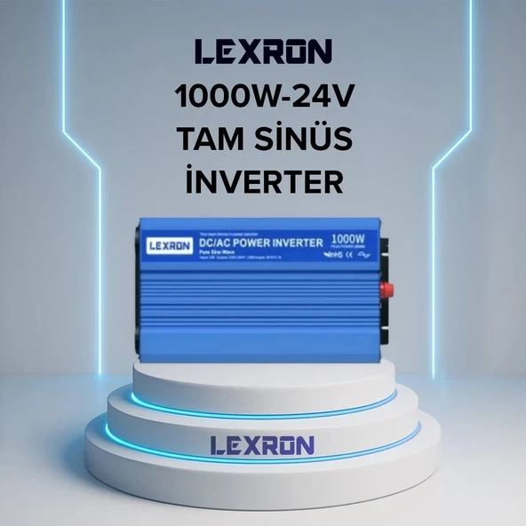 Lexron - İnges 1000 Watt Tam Sinüs İnverter - 24 volt invertör - 220 volt çevirici ürün görseli 1