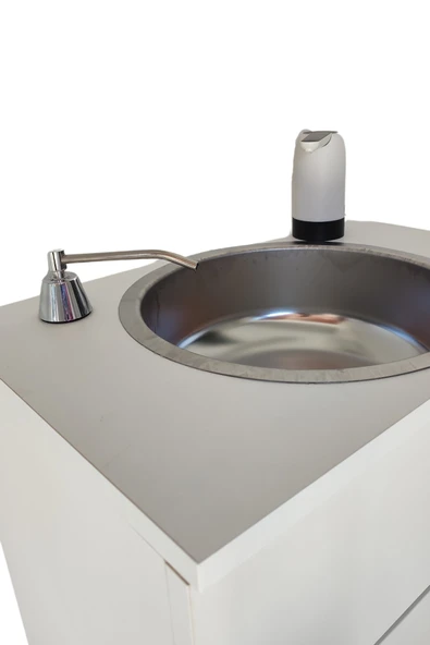 Seyyar Lavabo L20 Beyaz - Resim 8