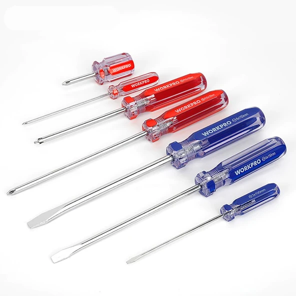 WORKPRO WP200533 7 Parça CR-V Manyetik Profesyonel Tornavida Seti - Resim 5