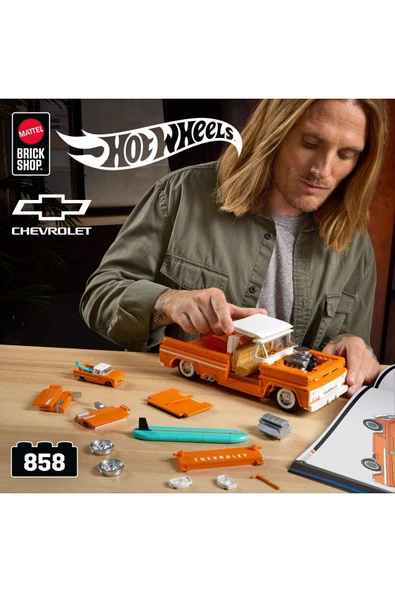 Brick Shop™ Hot Wheels® Elite Serisi - Custom '62 Chevy Pickup 858 Parça koleksiyoncular için JFT20 - 2