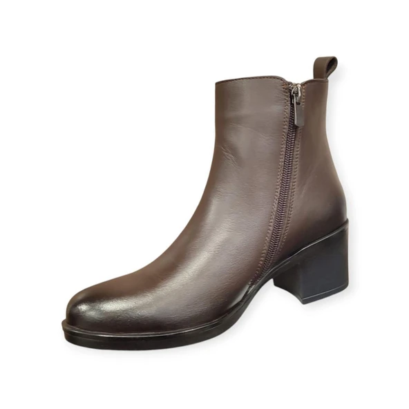 VENÜS 25021503K TOPUKLU KLASİK DERİ KADIN BOT - Resim 10