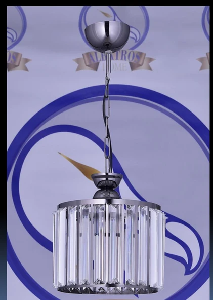 Tekli Kristal avize açelya Krom ürün görseli