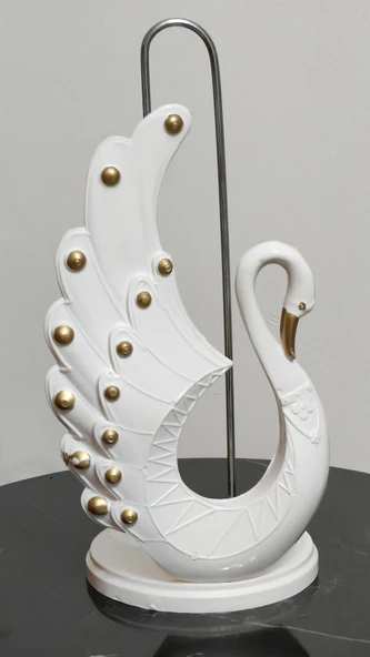 Kuğu Desenli Tuvalet Kağıdı Tutucu, Banyo Aksesuarı, Banyo Düzenleyici - 2