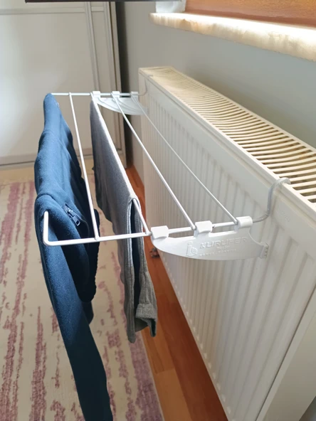 60x30cm 5 Telli Kalorifer Petek Çamaşır, Kıyafet Kurutma Askılığı - 3