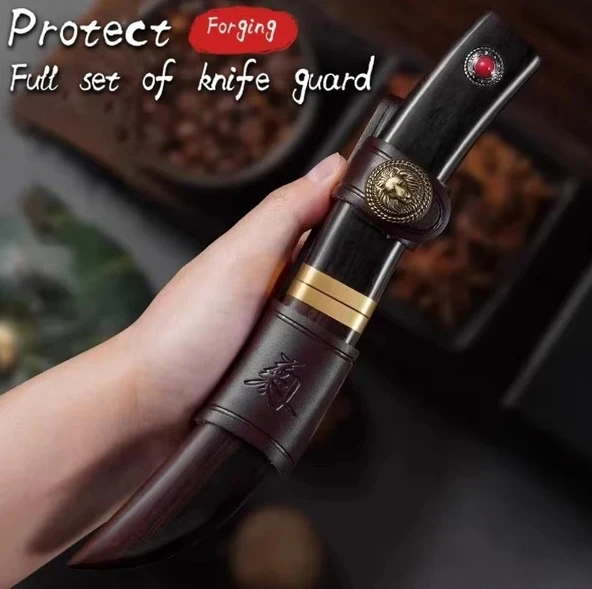 Damascus Av ve Kamp Bıçağı Nadir - Resim 4