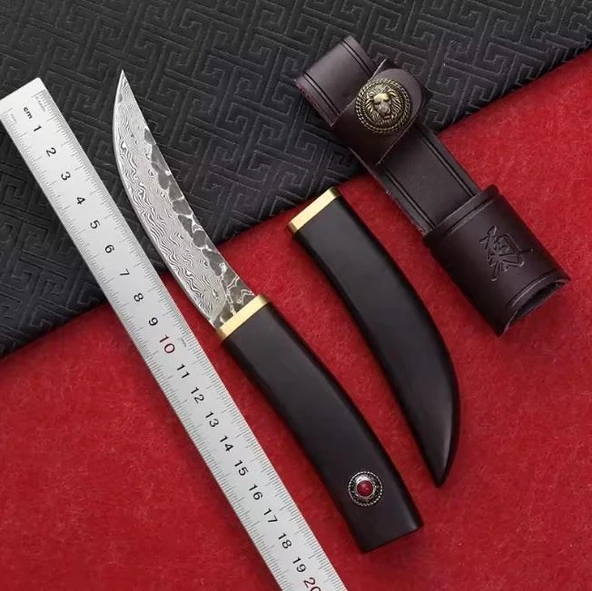 Damascus Av ve Kamp Bıçağı Nadir - Resim 2