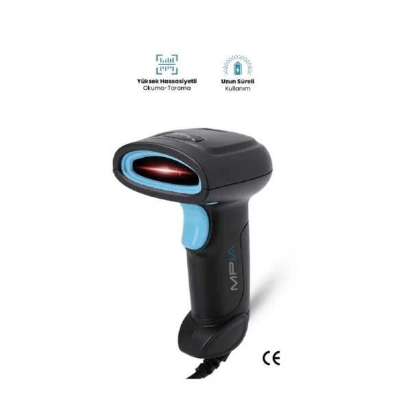 MDB USB Kablolu 1D/2D Barkod & Karekod Okuyucu ürün görseli 1