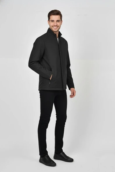 Erkek Hakim Yaka İçi Polarlı Spor Mont 99546 BGL-ST04879 - Resim 7