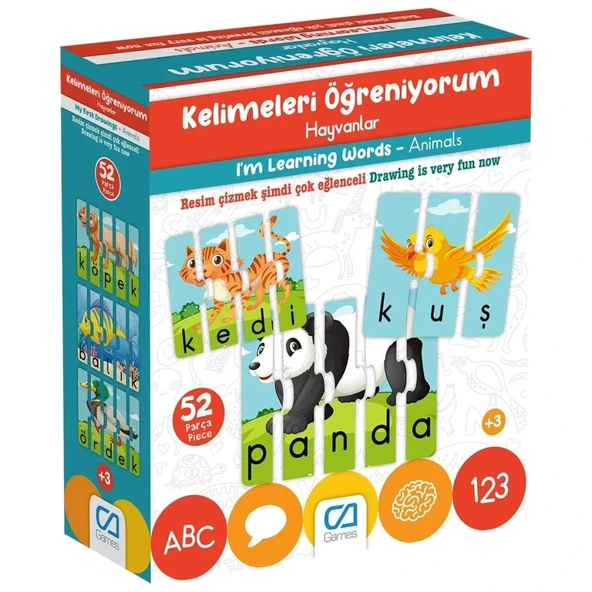 Kelimeleri Öğreniyorum Hayvanlar ürün görseli
