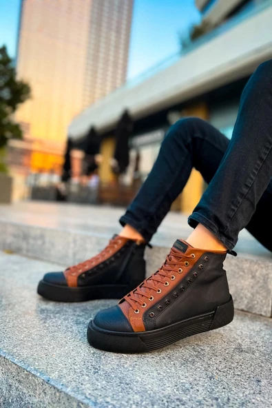 CH167 - GST Blazer Erkek Bot SIYAH/TABA - 3