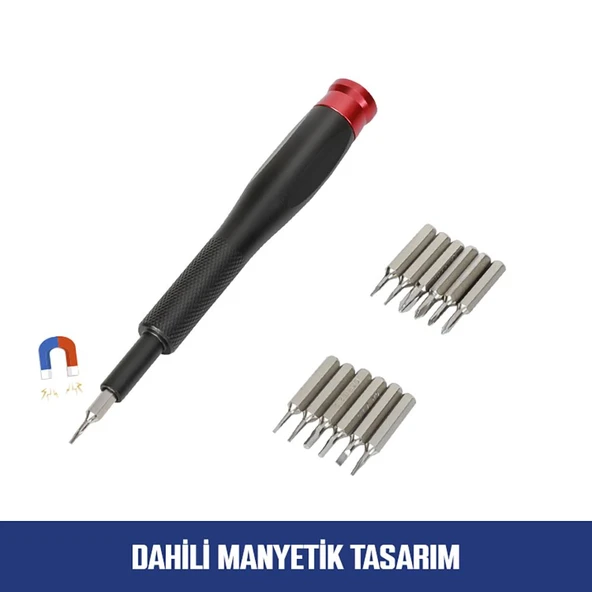 WORKPRO WP200541 32 Parça CR-V Hassas Elektronikçi/Telefoncu Profesyonel Onarım Seti - Resim 4