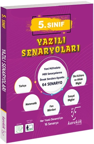 Karekök Yayınları 5. Sınıf Maarif Model Yazılı Senaryoları ürün görseli 1