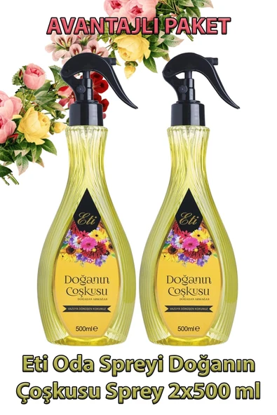 Eti Oda Spreyi Doğanın Çoşkusu Sprey 500 ml 2 Adet ürün görseli 1
