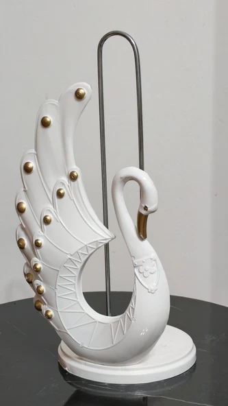 Kuğu Desenli Tuvalet Kağıdı Tutucu, Banyo Aksesuarı, Banyo Düzenleyici