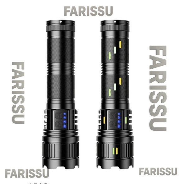 GOLD ORION OR-G400Y: 100W Ultra Güçlü, Zoomlu ve Çok Fonksiyonlu Şarjlı El Feneri - 5