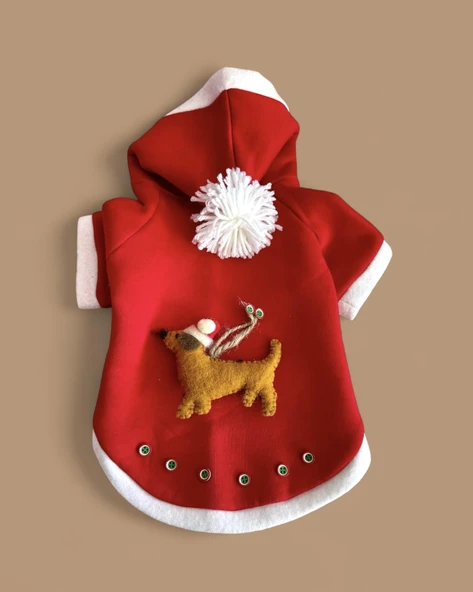 Buddy Kapşonlu Yılbaşı Köpek Sweatshirt Noel - 2