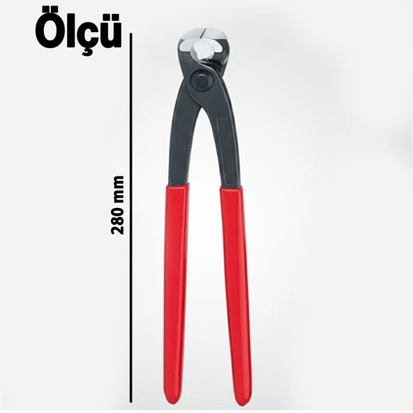 Profesyonel Betoncu Kerpeteni 280 mm İnşaat Demir Kesme Pense Dayanıklı Sıkıştırma El Aleti - Resim 3