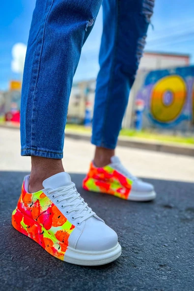 CH254 - CBT Pittura Erkek Ayakkabı 535 NEON TURUNCU / SIYAH YAĞMUR ürün görseli 1