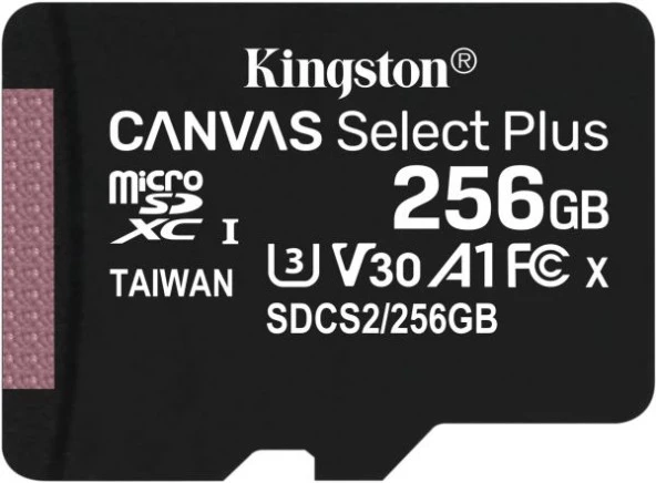 KINGSTON 256GB MICRO SDHC CANVAS CL10 SDCS2/256GB