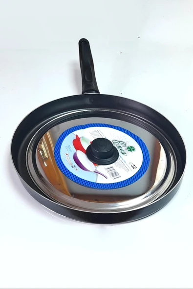 Çarşıbu 32 cm Teflon Kapaklı Balık ve Gözleme Tavası - 3