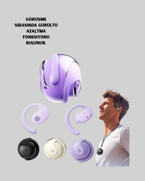 kulak arkası  Bluetooth Kulaklık, Gürültü Azaltma - Resim 3