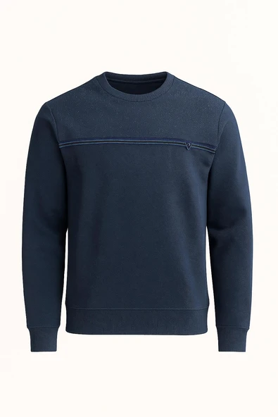 Gewer Uzun Kol Sıfır Yaka Erkek Selanik -7444 - 8