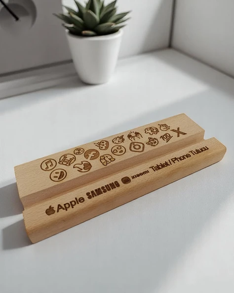 1 Adet Telefon Ve Tablet Tutucu, Emoji Desenli