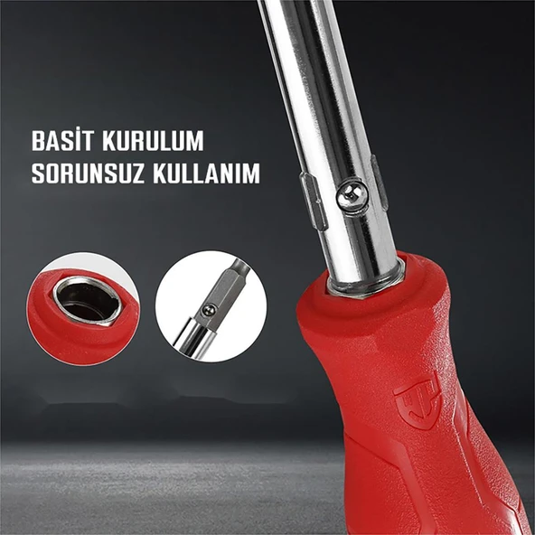 WORKPRO WP221066 6-IN-1 Çok Fonksiyonlu Değişken Uçlu Profesyonel Tornavida Seti - Resim 4