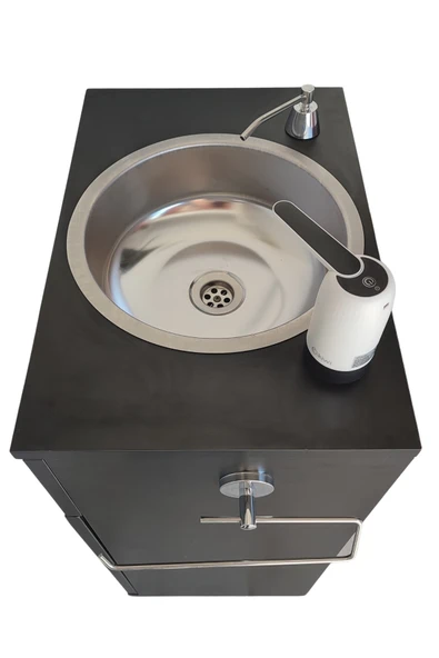 Seyyar Lavabo L20 Siyah - Resim 7