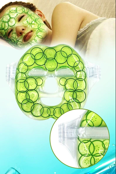 Yüz Maske Soğuk Sıcak Jel Yüz Maskesi Buz Sıcak Press Anti Stres - 2