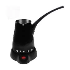 SİYAH ELEKTİRKLİ CEZVE TÜRK KAHVE MAKİNESİ 5 FİNCAN - 400ML HAZNE PASLANMAZ ÇELİK 360 DERECE DÖNEBİLME SCM-2960 - Resim 2