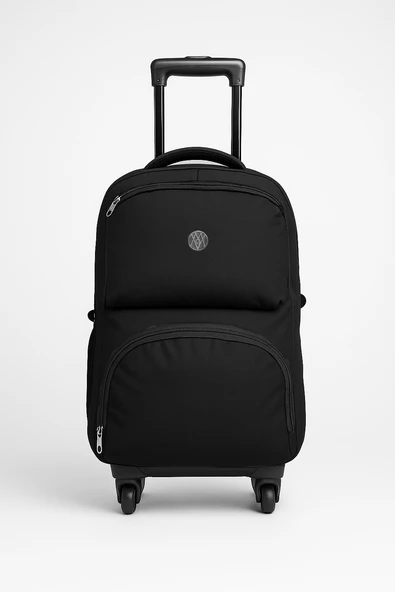 Çekçekli 4 Tekerlekli Sırt Çantası Siyah 1175 ürün görseli