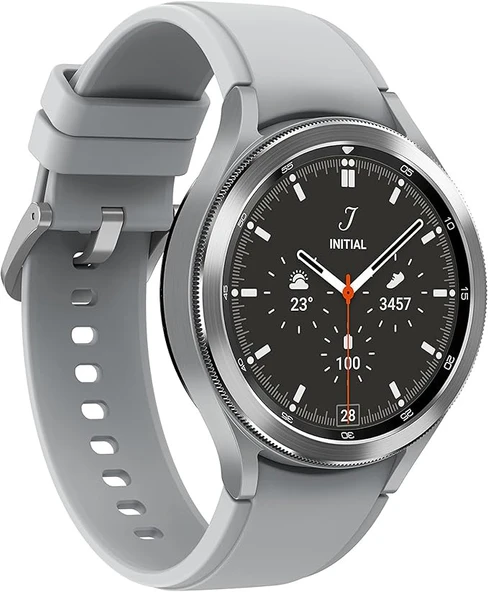 Samsung Galaxy Watch 4 Classic 46mm Gümüş Renk Akıllı Saat - Resim 2