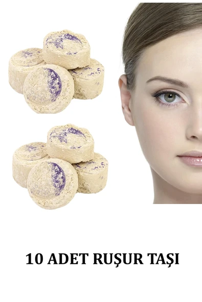 10 Adet İran Ruşur Taşı Ölü Deri Arıncırıcı Cilt Beyazlatma Yüz ve Vücut Doğal Peeling