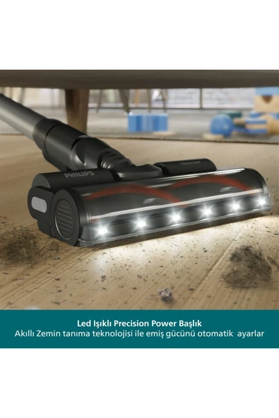 6000 Serisi Kablosuz Dikey Süpürge, PowerCyclone 11, 64 Dakika Kullanım Süresi, XC6453/00 - 4