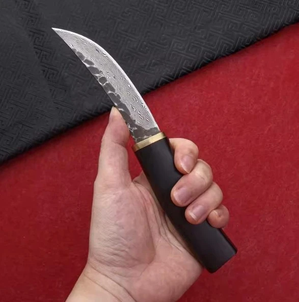 Damascus Av ve Kamp Bıçağı Nadir - Resim 5