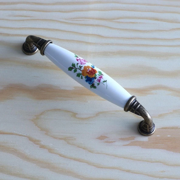 Mobilya Mutfak Çekmece Dolap Kapak Dolabı Kulbu Kulpu Kulpları Beyaz 128 Mm-12.8 Cm Porselen - Resim 6