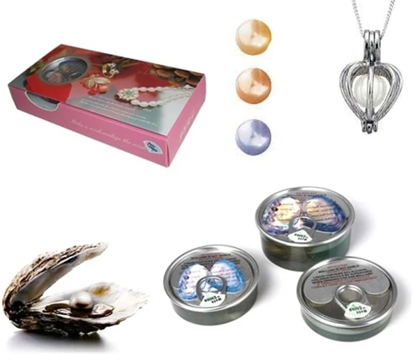 İstiridye Kabuğunda Gerçek İnci Kolye - 4