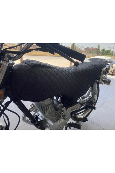 ncotodizayn Cg Motosiklet Kılıfı Komple Kapitone Kuba  uyumlu Asya Falcon 125/100/150 Lik - Resim 3