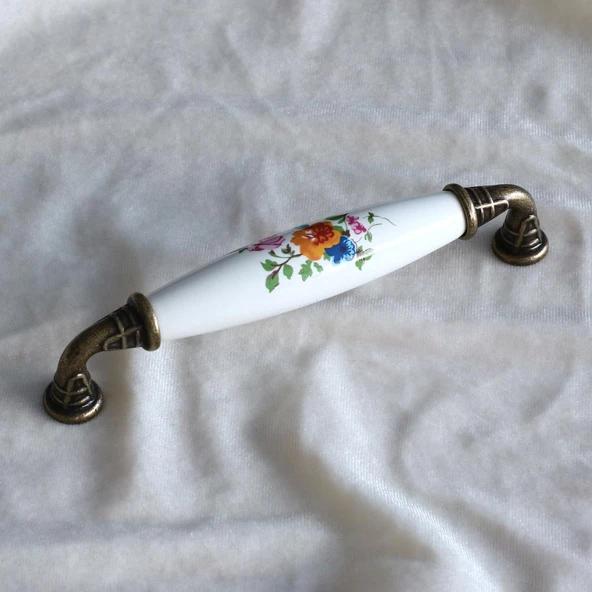 Mobilya Mutfak Çekmece Dolap Kapak Dolabı Kulbu Kulpu Kulpları Beyaz 128 Mm-12.8 Cm Porselen - Resim 5