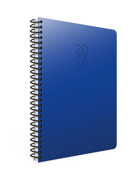 Gıpta 2026 Spiralli Günlük Ajanda 20x28 cm 419-SEK Lacivert ürün görseli 1